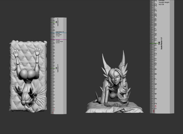 Xayah Guardian NSFW Figures STL Ready to Print