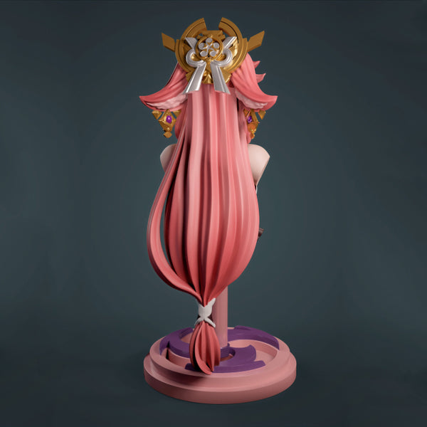 Yae Miko Bust 3D Model STL Ready to Print