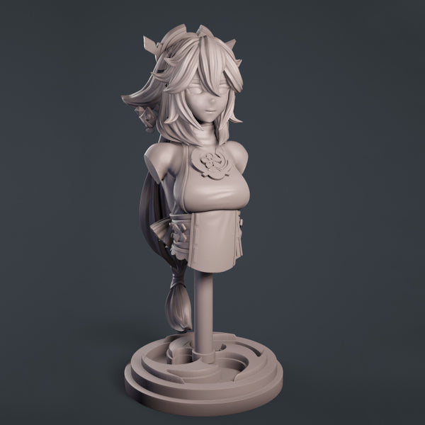 Yae Miko Bust 3D Model STL Ready to Print