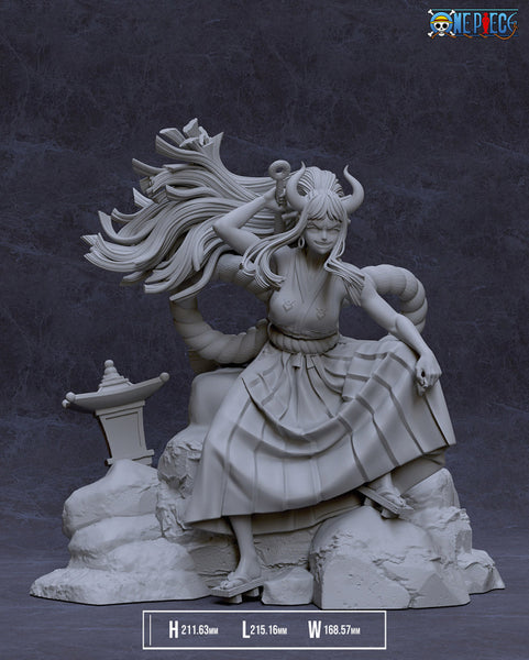 Yamato on Rock - One Piece 3D Model Ready to Print