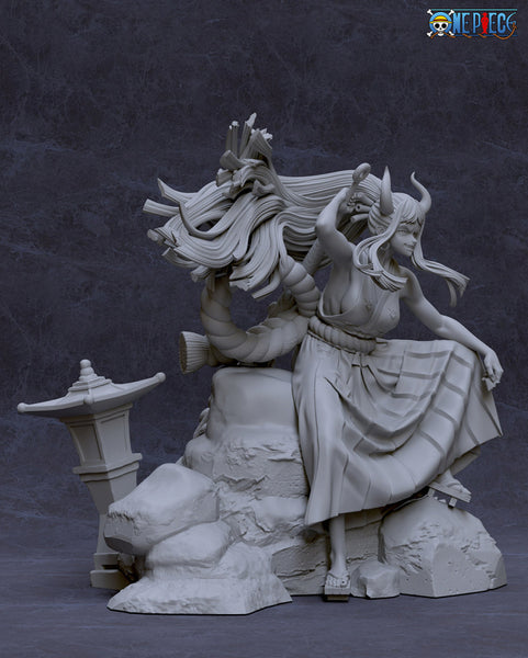Yamato on Rock - One Piece 3D Model Ready to Print