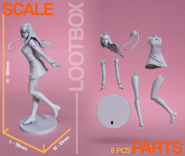 Zero Two - Darling in the Franxx 3D Model Ready to Print