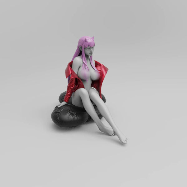 Zero Two Sitting Figure NSFW 3D Model Ready To Print