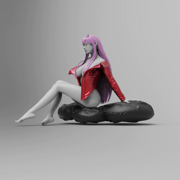 Zero Two Sitting Figure NSFW 3D Model Ready To Print