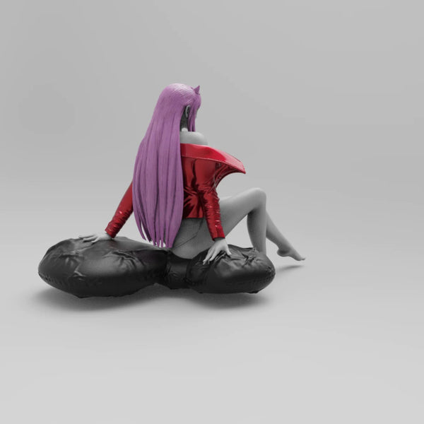 Zero Two Sitting Figure NSFW 3D Model Ready To Print