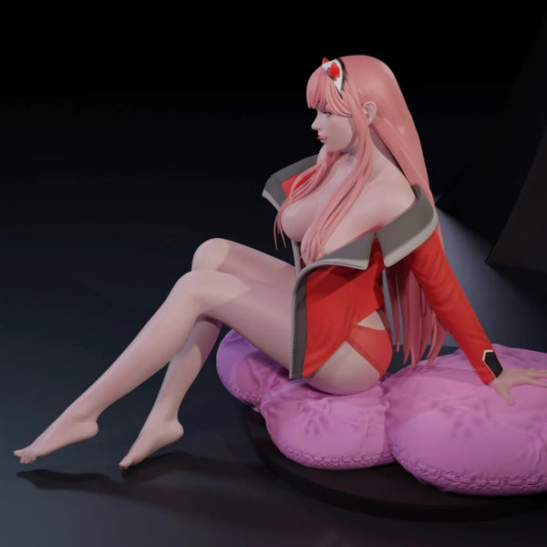 Zero Two Sitting Figure NSFW 3D Model Ready To Print