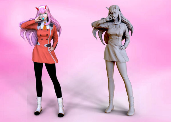 Zero Two from Darling In The Franxx 3D Model Ready to Print