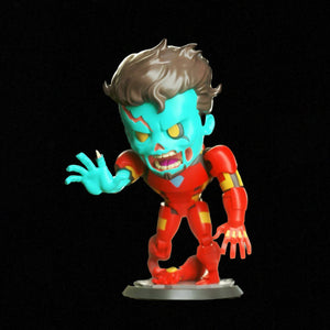 Zombie Iron Man Chibi 3D Model Ready to Print