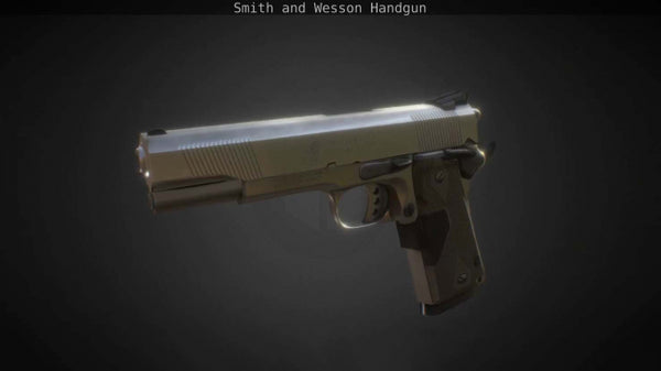 Here is my Smith and Wesson gun model. I modeled, textured and rigged this gun in Blender