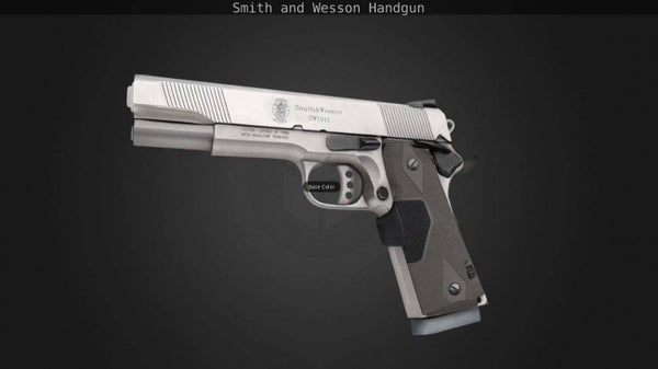 Here is my Smith and Wesson gun model. I modeled, textured and rigged this gun in Blender