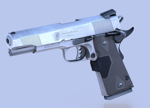 Here is my Smith and Wesson gun model. I modeled, textured and rigged this gun in Blender