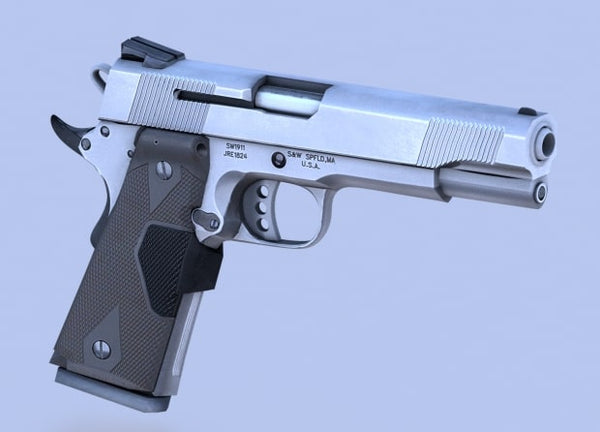 Here is my Smith and Wesson gun model. I modeled, textured and rigged this gun in Blender