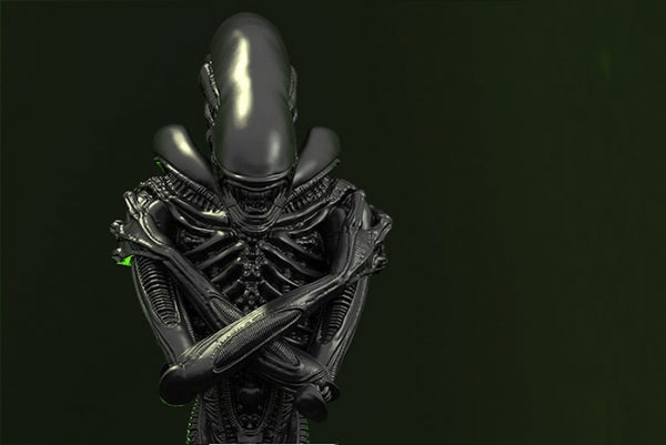 Alien Xenomorph Bust 3D Printing Model STL for 3D Print CNC router Carved Engraving