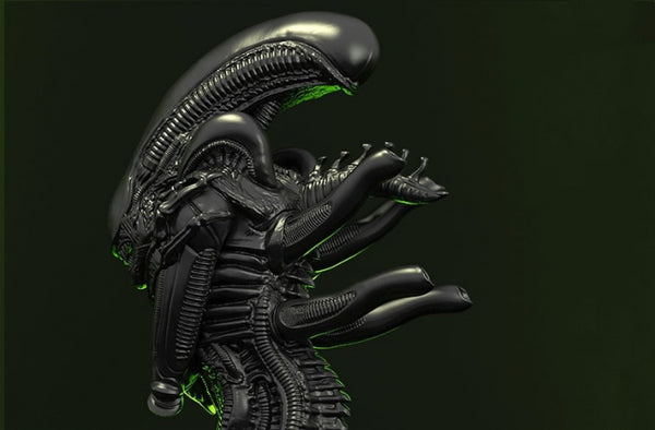 Alien Xenomorph Bust 3D Printing Model STL for 3D Print CNC router Carved Engraving