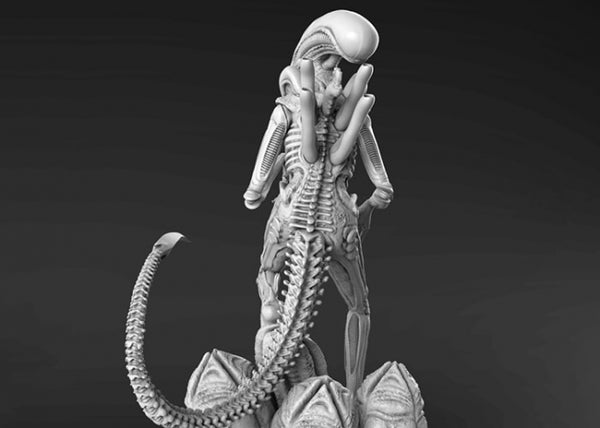 Alien Xenomorph Figurine 3D model STL for 3D Printing