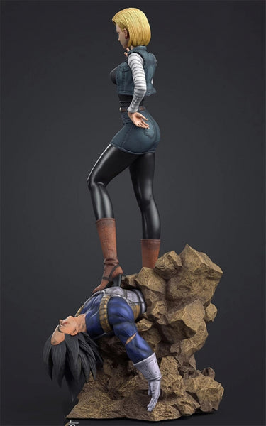 Androide C18 Vs Vegeta Dragon Ball 3D model for 3D Print