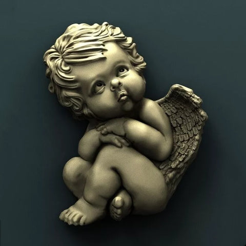 Angel baby 3D model for artcam vectric aspire vcarve cnc router