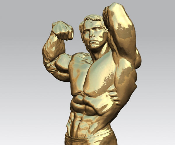 Arnold Schwarzenegger 3D Model STL format Ready to print 3D print model