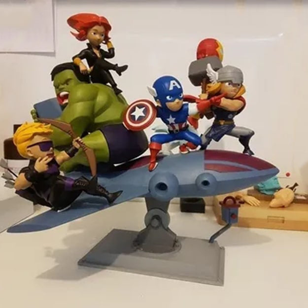 Avengers Assemble Chibi 3D model ready print