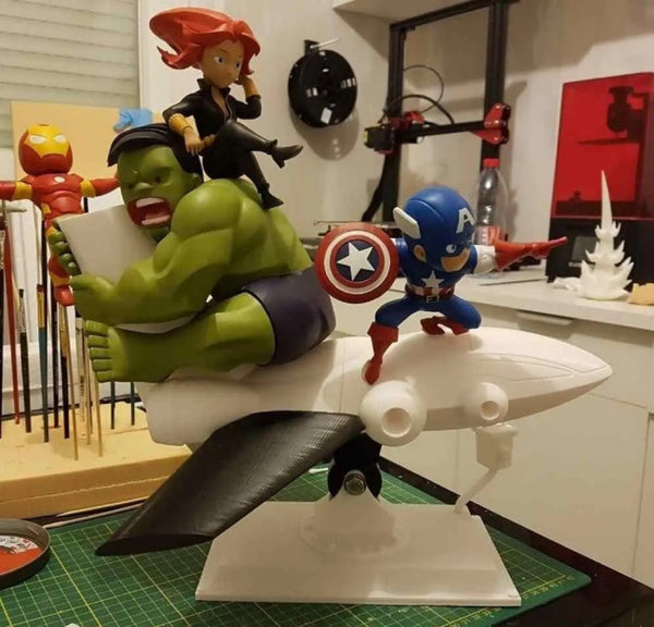 Avengers Assemble Chibi 3D model ready print