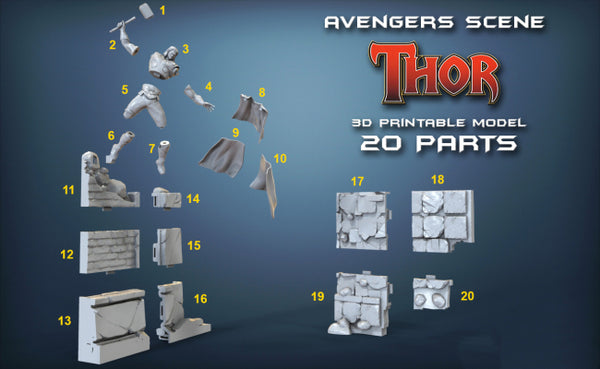 Avengers Miniatures 3D model ready print