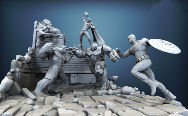 Avengers Miniatures 3D model ready print