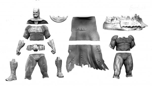 Batman The Dark Knight Statue 3D model ready for print