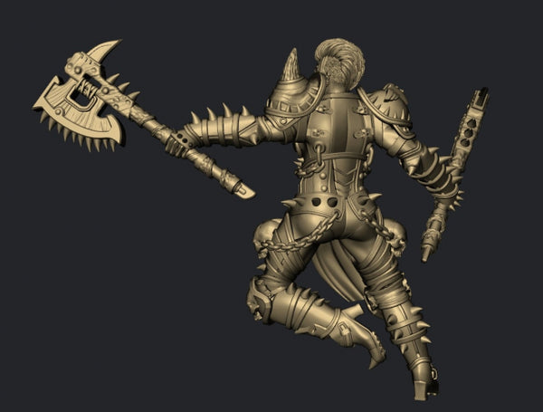 Berserker warrior Statue 3D model STL for 3D Printing