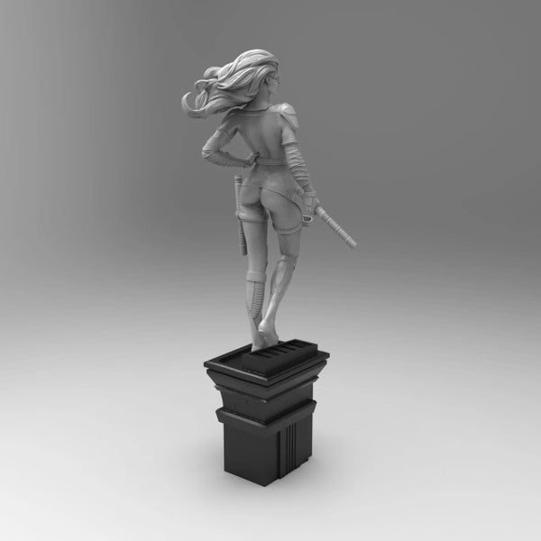 Black Canary DC 3D Model Ready to Print STL