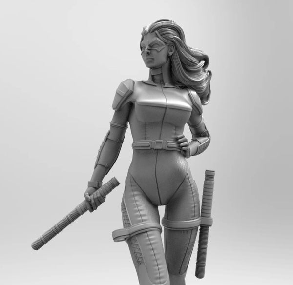 Black Canary DC 3D Model Ready to Print STL