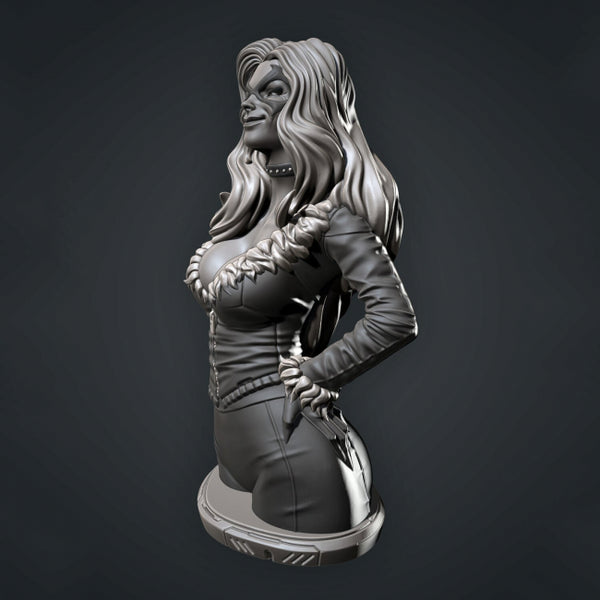 Black Cat Bust 3D print model