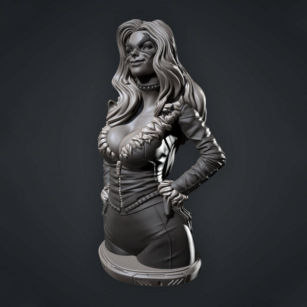 Black Cat Bust 3D print model