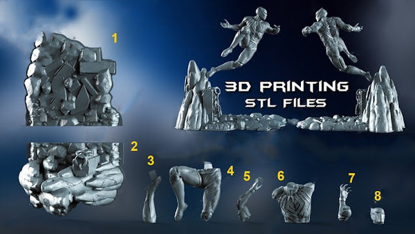 Black Panther 3D model ready print