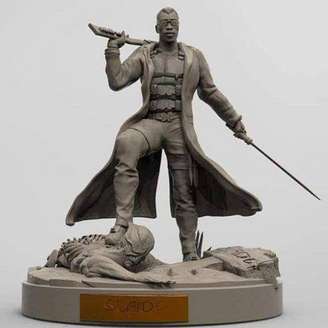 Blade Marvel Statue 3D Model Ready to Print