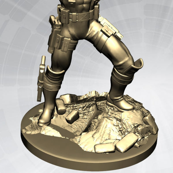 Cable Marvel Statue 3D Model Ready to Print