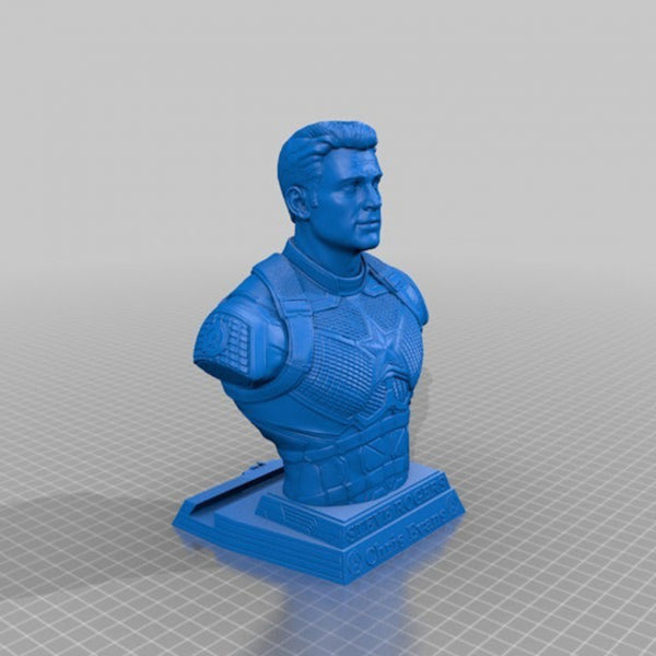 Captain America Bust 3D Printing Model STL