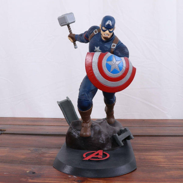 Captain America Figurines 3D Model Ready to Print