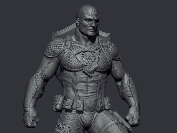 Captain America Hydra 3D model STL for 3D Printing | 3DModel Pro