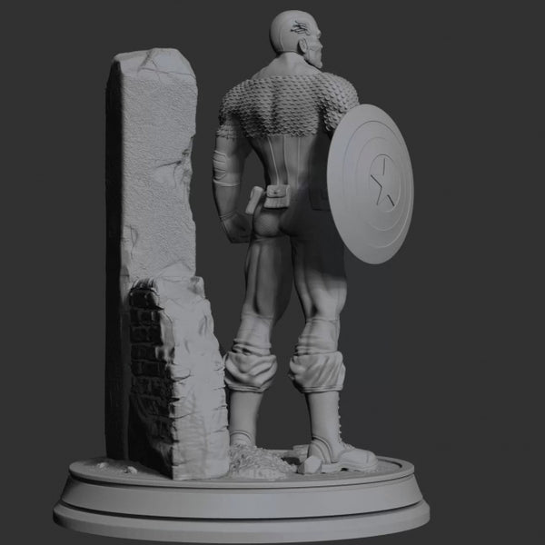 Captain America Statues 3D Printing Model STL