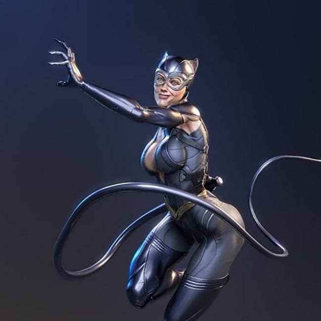 Catwoman Statue 3D Model Print STL format for 3D Printing