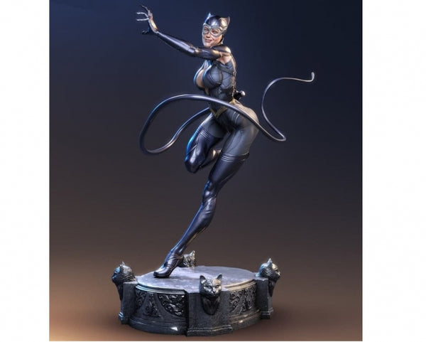 Catwoman Statue 3D Model Print STL format for 3D Printing