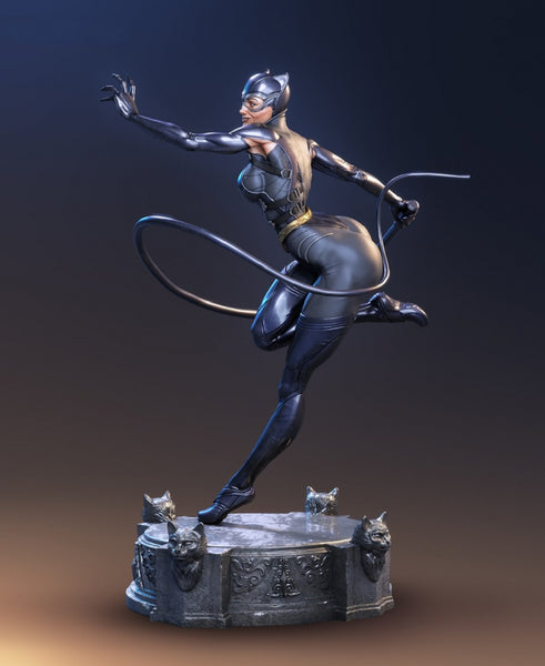 Catwoman Statue 3D Model Print STL format for 3D Printing