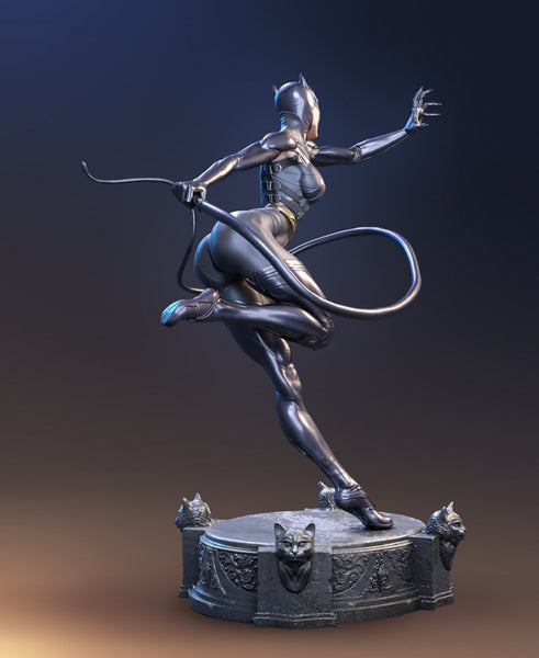 Catwoman Statue 3D Model Print STL format for 3D Printing