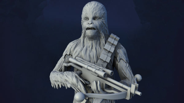 Chewbacca Miniature 3D Print model for 3D Printing