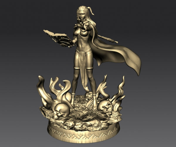 Dark Mage miniatures 3D model for 3D Print STL File