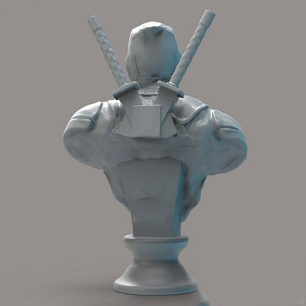 Deadpool Bust 3D Model Ready to Print STL