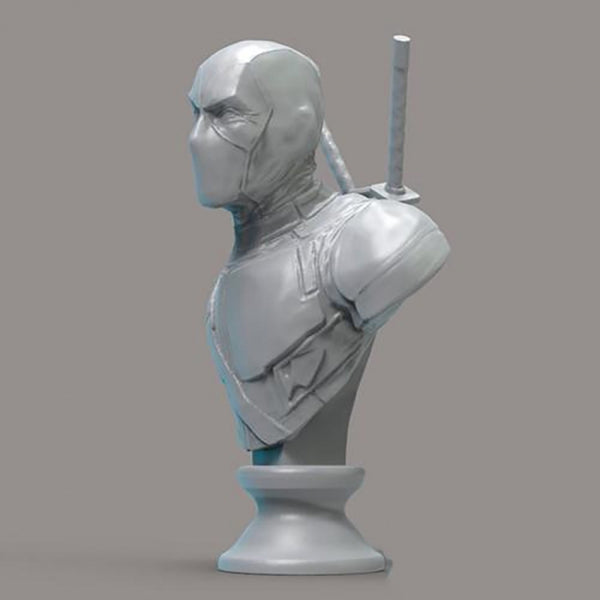 Deadpool Bust 3D Model Ready to Print STL