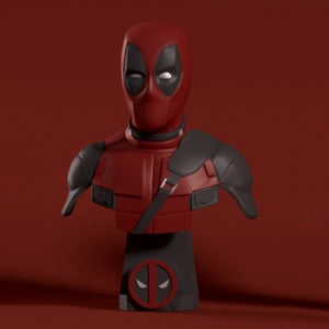 Deadpool Bust 3D Model Ready to Print STL Format