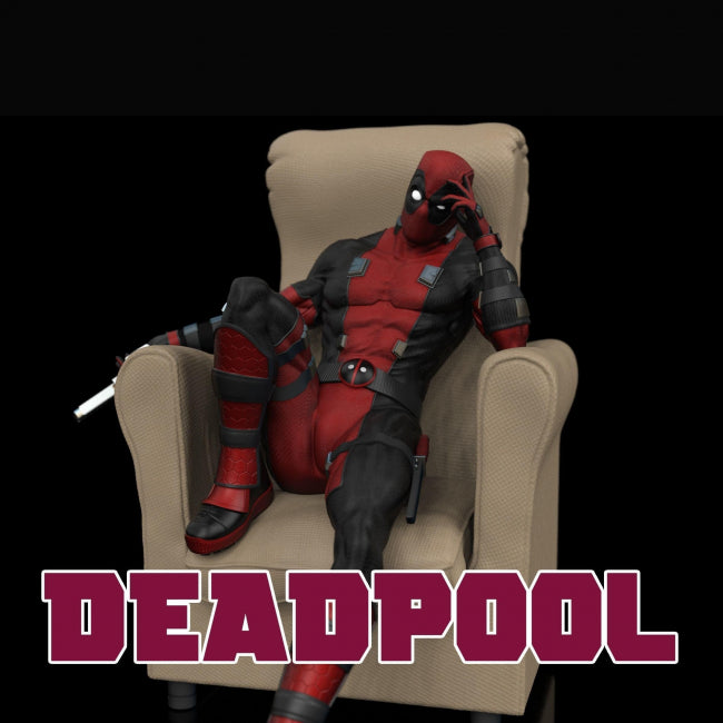 Deadpool Statue 3D Model Ready to Print STL Format