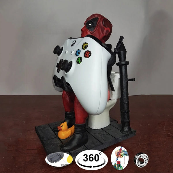 Deadpool Toillet Phone Holder 3D Model Ready to Print STL